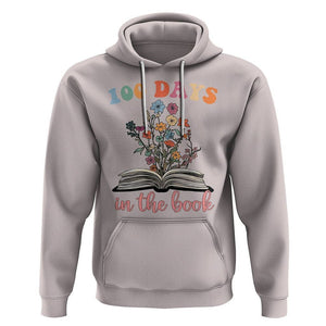 100 Days of School Hoodie 100 Days In The Book Reading TS02 Ice Gray Printyourwear