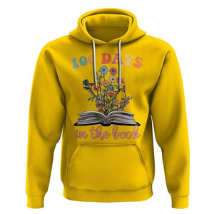 100 Days of School Hoodie 100 Days In The Book Reading TS02 Daisy Printyourwear