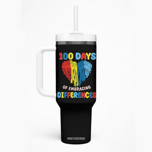 100 Days of School IEP Tumbler With Handle Embrace Differences Neurodiversity Autism Acceptance ADHD Awareness TB02 Printyourwear