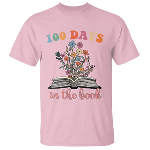 100 Days of School T Shirt 100 Days In The Book Reading TS02 Light Pink Printyourwear