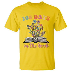100 Days of School T Shirt 100 Days In The Book Reading TS02 Daisy Printyourwear