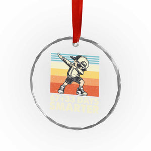 100 Days Smarter Crystal Glass Ornament Funny 67 33 Six Seven Math Teacher Kids 100th Day TS10 Print Your Wear