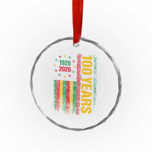 100 Years Of Black History Month Crystal Glass Ornament African American Centennial Milestone American Flag TS11 Print Your Wear