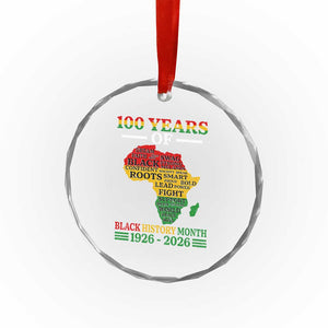 100 Years Of Black History Month Crystal Glass Ornament Centennial Of Black Culture TS11 Print Your Wear