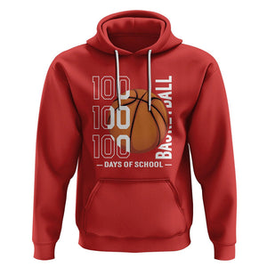 100th Day Of School Basketball Player Hoodie TS09 Red Printyourwear