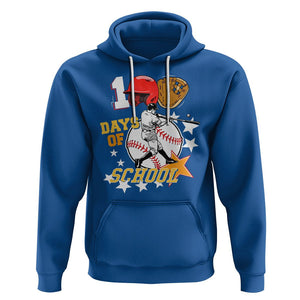 100th Day Of School Cool Baseball Player Hoodie TS09 Royal Blue Printyourwear