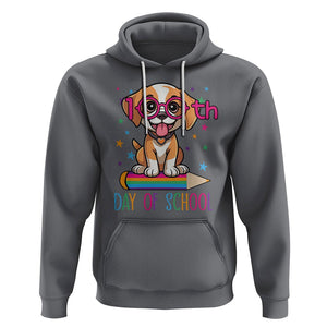 100th Day Of School Cute Dog Puppy Hoodie TS09 Charcoal Printyourwear