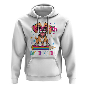 100th Day Of School Cute Dog Puppy Hoodie TS09 White Printyourwear