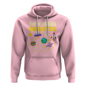100th Day Of School Hoodie 100 Days Brighter Stars Rocket Outer Space TS09 Light Pink Printyourwear
