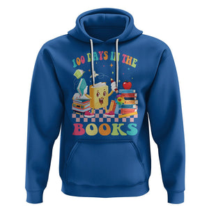 100th Day Of School Hoodie 100 Days In The Books Reading Bookworm TS09 Royal Blue Printyourwear