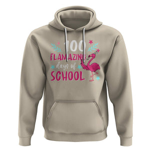 100th Day Of School Hoodie 100 Flamazing Days Flamingo TS09 Sand Printyourwear