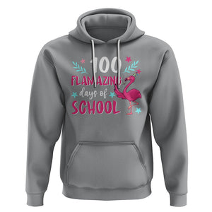 100th Day Of School Hoodie 100 Flamazing Days Flamingo TS09 Sport Gray Printyourwear