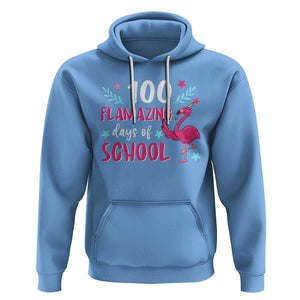100th Day Of School Hoodie 100 Flamazing Days Flamingo TS09 Carolina Blue Printyourwear