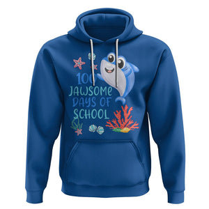 100th Day Of School Hoodie 100 Jawsome Days Funny Shark TS09 Royal Blue Printyourwear