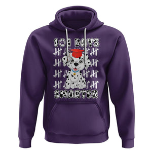 100th Day Of School Hoodie 101 Days Smarter Cute Dalmatian Dog TS09 Purple Printyourwear
