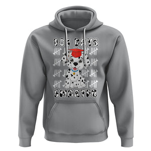 100th Day Of School Hoodie 101 Days Smarter Cute Dalmatian Dog TS09 Sport Gray Printyourwear