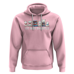100th Day Of School Hoodie 101 Days Smarter Cute Dog Puppy TS09 Light Pink Printyourwear