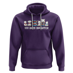 100th Day Of School Hoodie 101 Days Smarter Cute Dog Puppy TS09 Purple Printyourwear