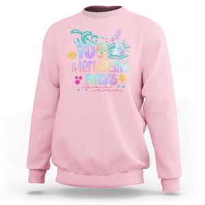 100th Day Of School Sweatshirt 100 Mermazing Days Mermaid TS09 Light Pink Printyourwear