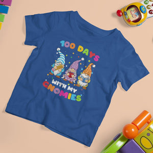 100th Day Of School T Shirt For Kid 100 Days With My Gnomies Smarter TS09 Royal Blue Printyourwear