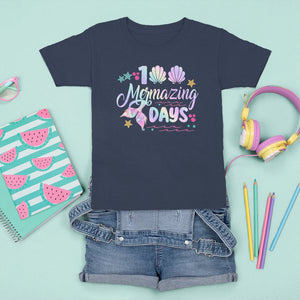 100th Day Of School T Shirt For Kid 101 Mermazing Days Mermaid TS09 Navy Printyourwear