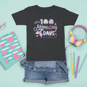 100th Day Of School T Shirt For Kid 101 Mermazing Days Mermaid TS09 Black Printyourwear