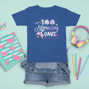 100th Day Of School T Shirt For Kid 101 Mermazing Days Mermaid TS09 Royal Blue Printyourwear