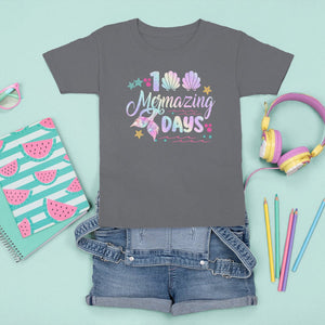 100th Day Of School T Shirt For Kid 101 Mermazing Days Mermaid TS09 Charcoal Printyourwear