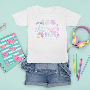 100th Day Of School T Shirt For Kid 101 Mermazing Days Mermaid TS09 White Printyourwear