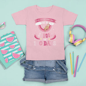 100th Day Of School T Shirt For Kid Hanging Out In School For 100 Days Funny Sloth TS09 Light Pink Printyourwear