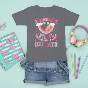 100th Day Of School T Shirt For Kid Hanging Out In School For 100 Days Funny Sloth TS09 Charcoal Printyourwear