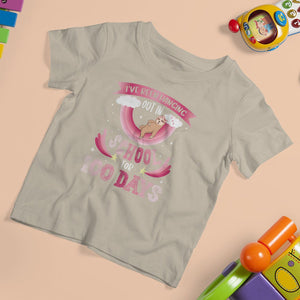 100th Day Of School T Shirt For Kid Hanging Out In School For 100 Days Funny Sloth TS09 Sand Printyourwear