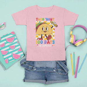 100th Day Of School T Shirt For Kid Taco Bout 100 Days Mexico Food TS09 Light Pink Printyourwear