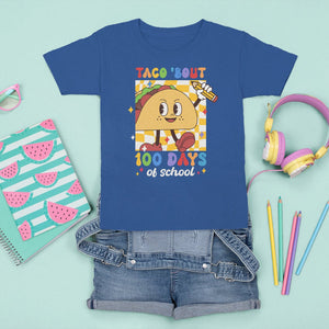 100th Day Of School T Shirt For Kid Taco Bout 100 Days Mexico Food TS09 Royal Blue Printyourwear