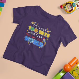 100th Day Of School T Shirt For Kid The Last 100 Days Have Been Out Of This World Outer Space TS09 Purple Printyourwear