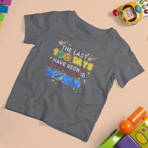 100th Day Of School T Shirt For Kid The Last 100 Days Have Been Out Of This World Outer Space TS09 Charcoal Printyourwear