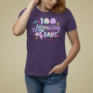 100th Day Of School T Shirt For Women 101 Mermazing Days Mermaid TS09 Purple Printyourwear