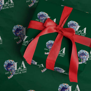 107 Days of Hope Thank You Kamala Wrapping Paper Roll The Great Wave Kanagawa Japanese Cat TS10 Green Print Your Wear