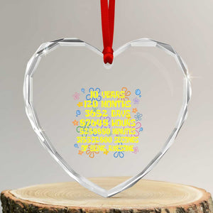 10th Birthday Gifts Heart Crystal Glass Ornament Flowers 10 Years Of Being Awesome 10 Year Old Bday TS10 Transparent Glass 3'' Heart Print Your Wear
