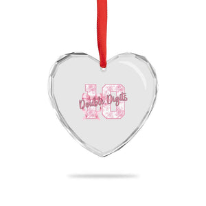 10th Birthday Heart Crystal Glass Ornament Double Digits Pink Coquette Bow 10 Year Old Aesthetic TS11 Print Your Wear