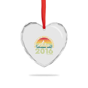 10th Birthday Heart Crystal Glass Ornament Vintage 2016 Limited Edition 10 Year Old Bday Gift