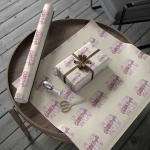 10th Birthday Wrapping Paper Roll Double Digits Pink Coquette Bow 10 Year Old Aesthetic TS11 Beige Print Your Wear