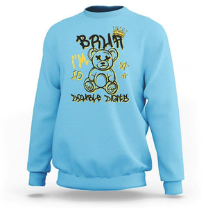 10th Birthday Sweatshirt Bruh I'm Double Digits 10 Years Old Kid TS11 Sky Print Your Wear