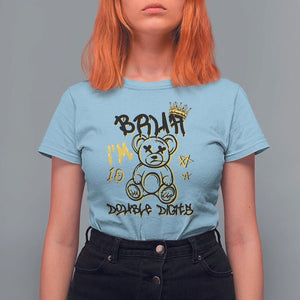 10th Birthday T Shirt For Women Bruh I'm Double Digits 10 Years Old Kid TS11 Light Blue Print Your Wear