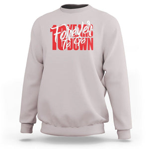 10th Wedding Anniversary Sweatshirt 10 Years Down Forever To Go Marriage Couple TS09 Ice Gray Printyourwear