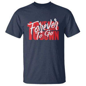 10th Wedding Anniversary T Shirt 10 Years Down Forever To Go Marriage Couple TS09 Navy Printyourwear