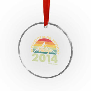 12th Birthday Crystal Glass Ornament Vintage 2014 Limited Edition 12 Year Old Gift