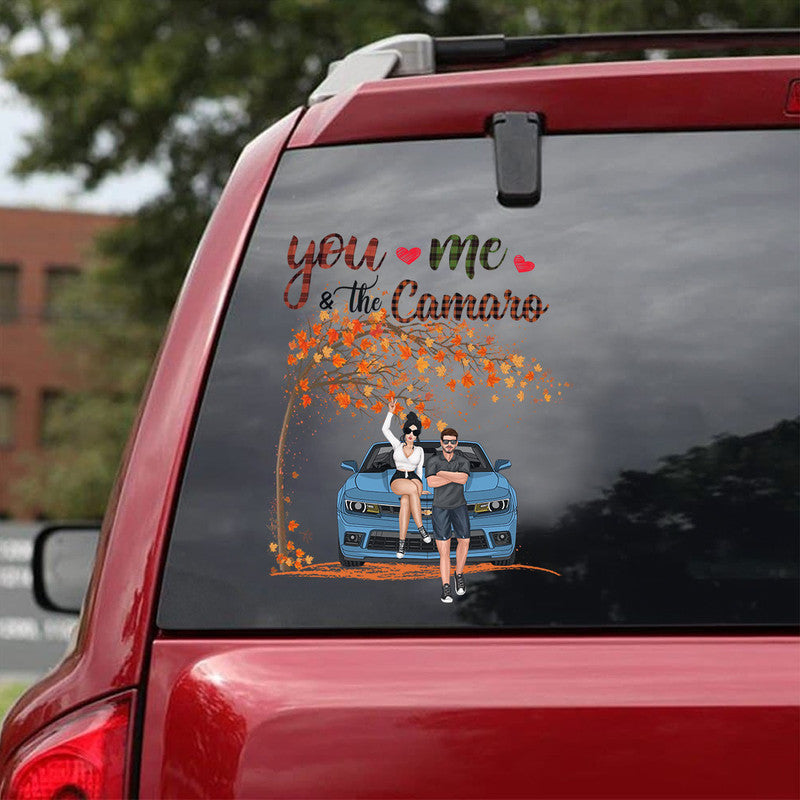 Personalized Jeep Decal You Me and The Camaro Fall Vibes CTM 13x13cm Custom - Printyourwear