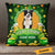 Personalized St Patricks Day Upload Image Dog Photo Pillow Cover CTM One Size Custom - Printyourwear