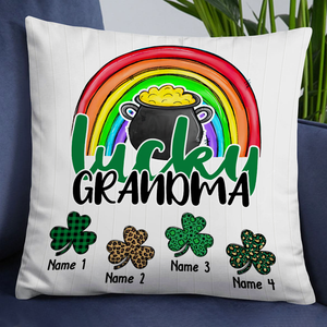 St. Patricks Day Custom Patricks Day Mom Grandma Pillow Cover CTM Custom - Printyourwear